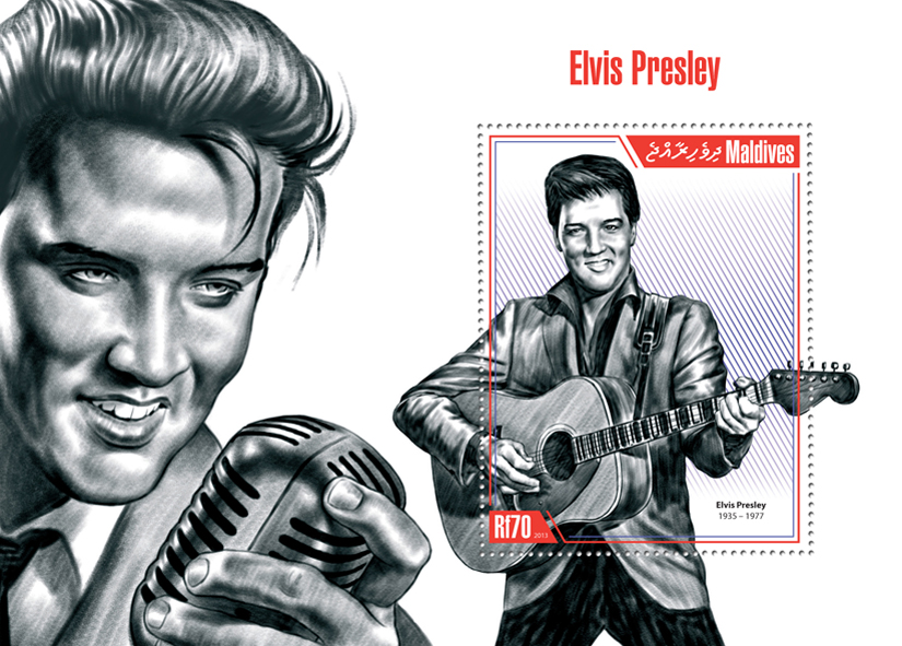 Elvis Presley - Issue of Maldives postage stamps