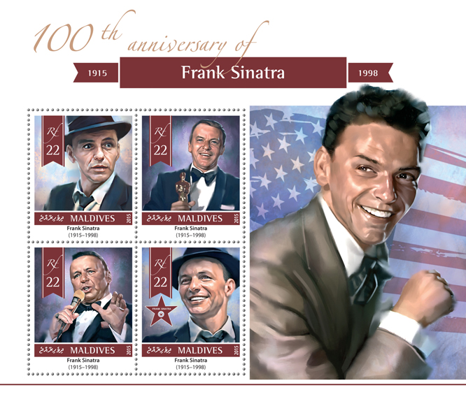 Frank Sinatra - Issue of Maldives postage stamps