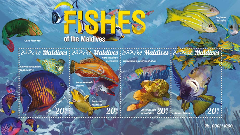 Fishes of the Maldives - Issue of Maldives postage stamps