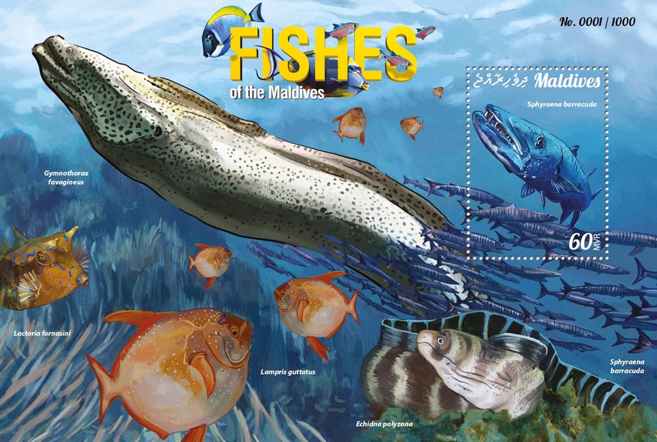 Fishes of the Maldives - Issue of Maldives postage stamps