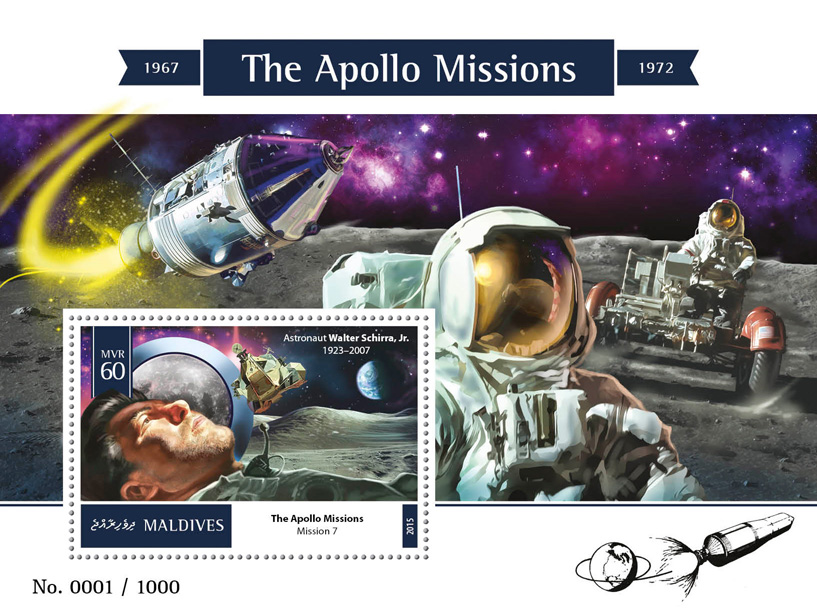 Space - Issue of Maldives postage stamps
