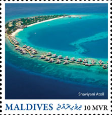 Shaviyani Atoll - Issue of Maldives postage stamps