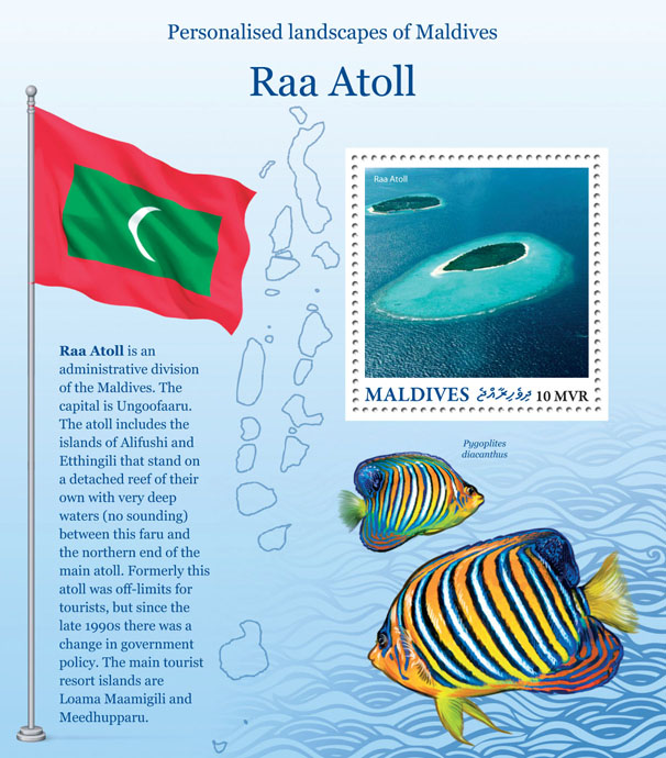 Raa Atoll - Issue of Maldives postage stamps