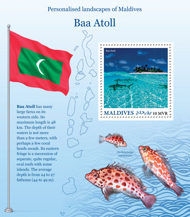 Baa Stoll - Issue of Maldives postage stamps