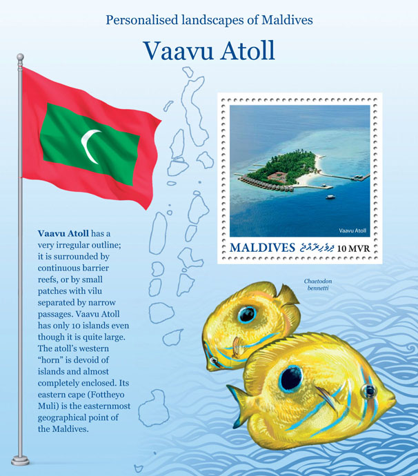 Vaavu Atoll - Issue of Maldives postage stamps
