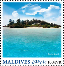 Faafu Atoll - Issue of Maldives postage stamps