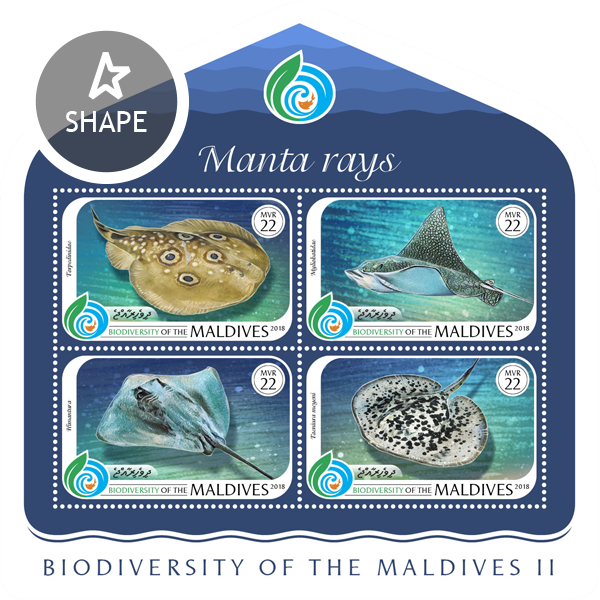 Biodiversity of Maldives II - Issue of Maldives postage stamps